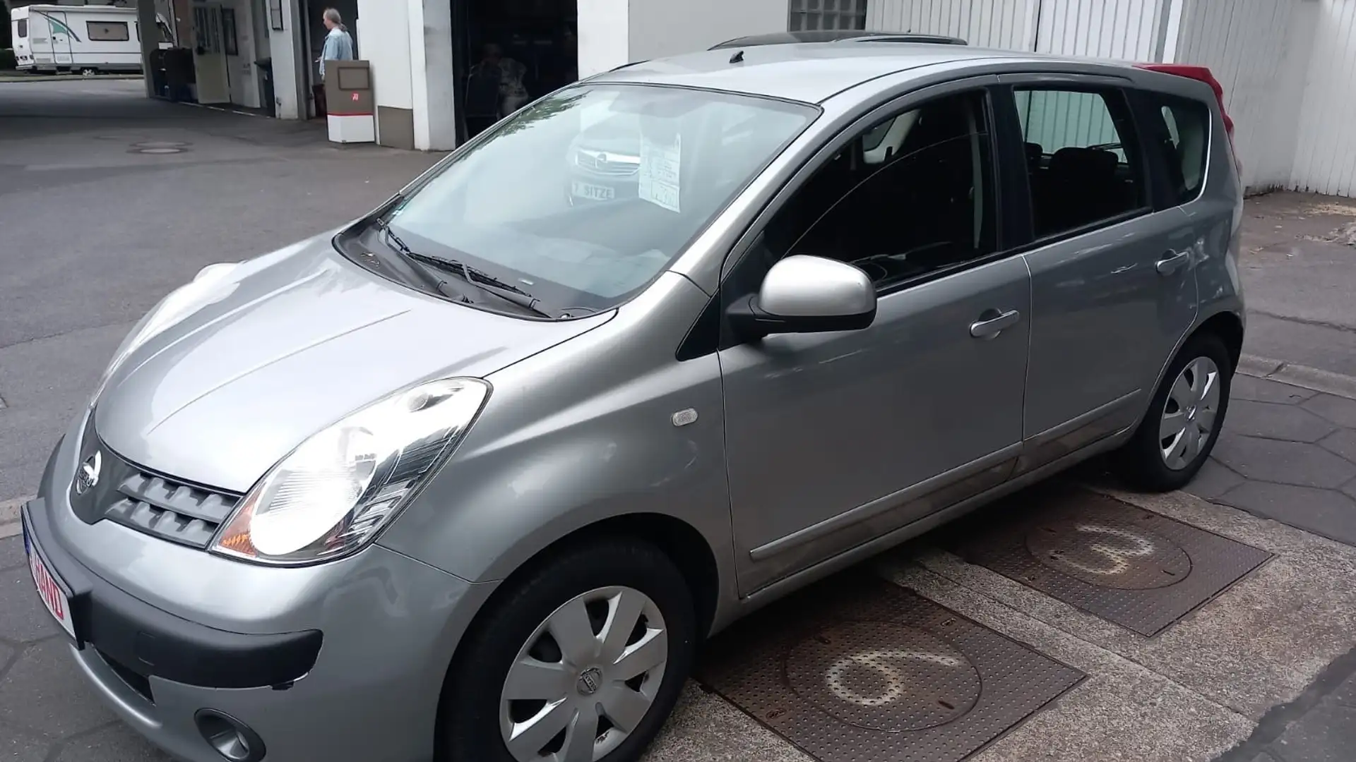 Nissan Note 1. Hand, Zv&Fb,Klima,eFenster,Alu, 1 Jahr Garantie Silber - 2