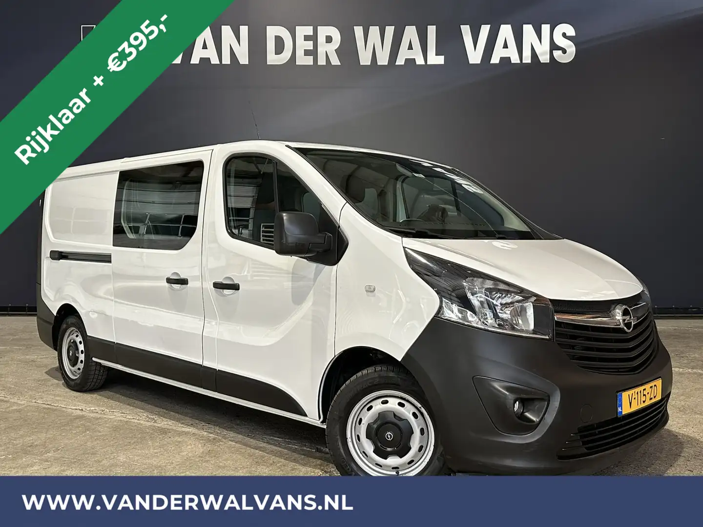 Opel Vivaro 1.6 CDTI 126pk L2H1 Dubbele Cabine Euro6 *Rijklaar Wit - 1