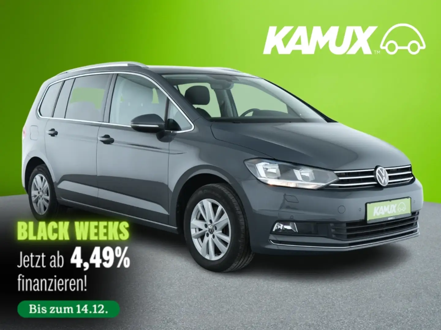 Volkswagen Touran 1.5TSI DSG Comfortline+7-SITZE+AHK+PDC Gris - 1