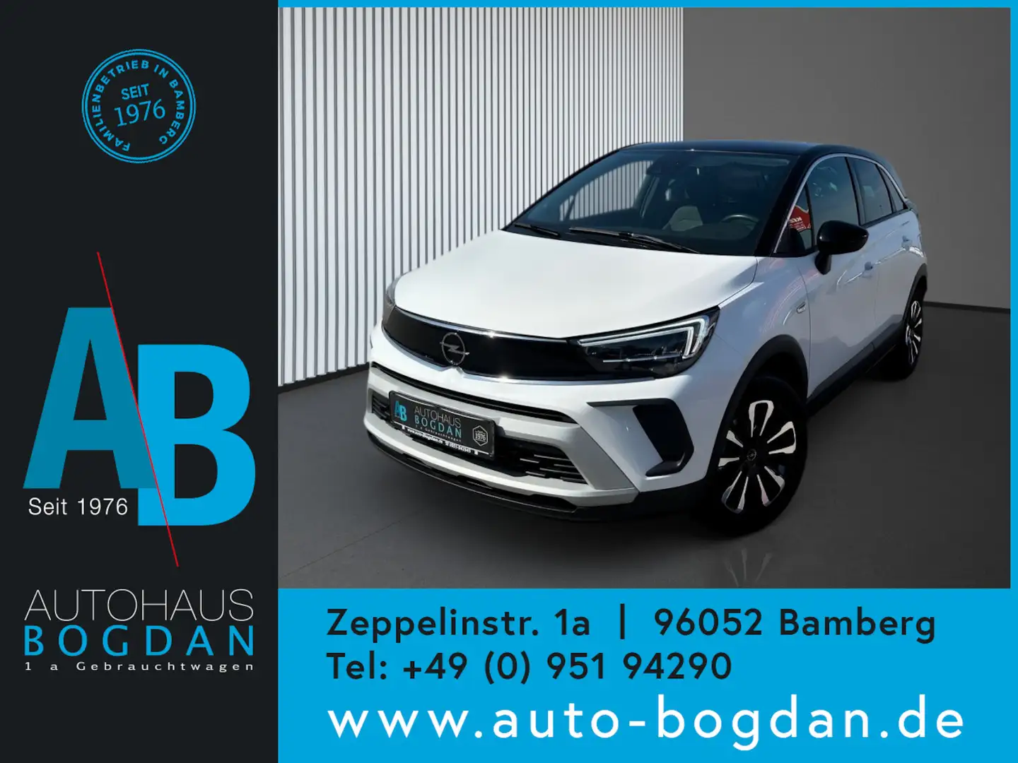 Opel Crossland Elegance LED*Kamera*Tempomat*Teilleder* Blanco - 1