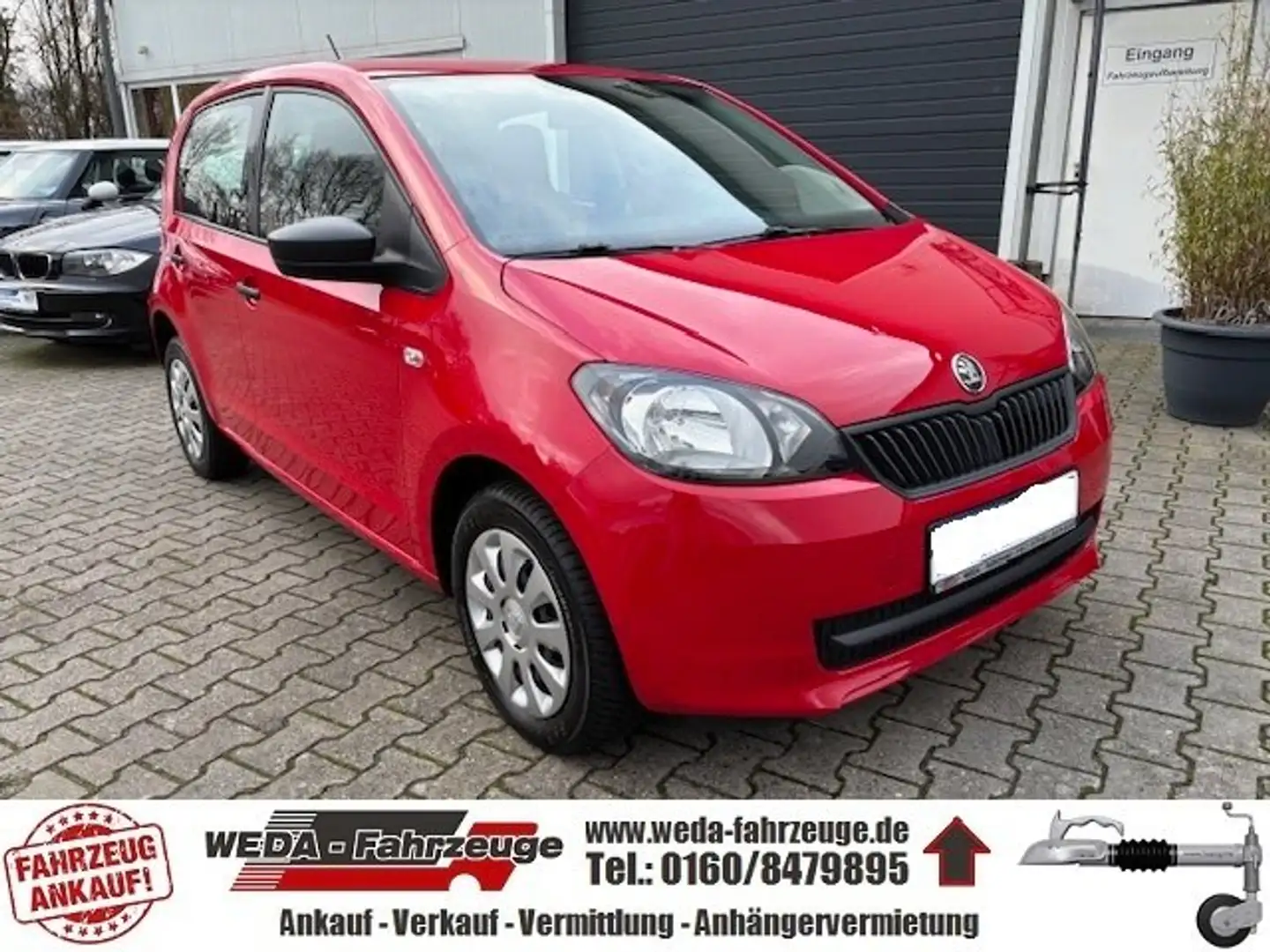 Skoda Citigo Active, Erdgas/Benzin - 16,- Tank voll - 400km RW Rot - 1