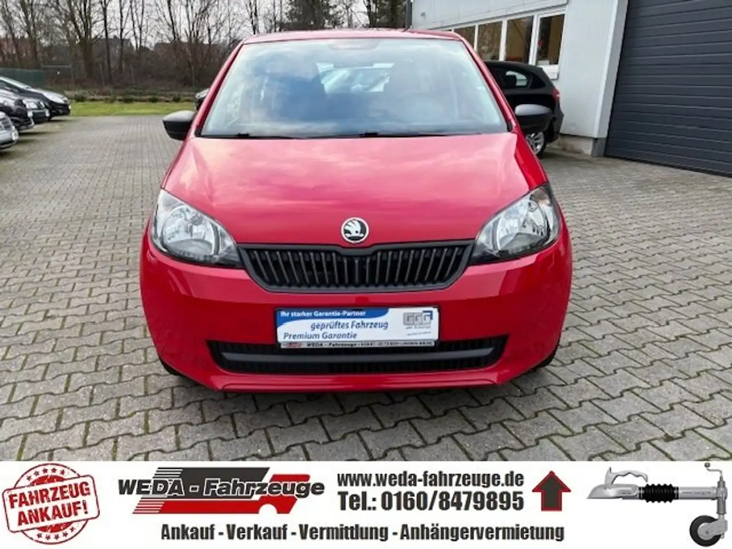 Skoda Citigo Active, Erdgas/Benzin - 16,- Tank voll - 400km RW Rot - 2