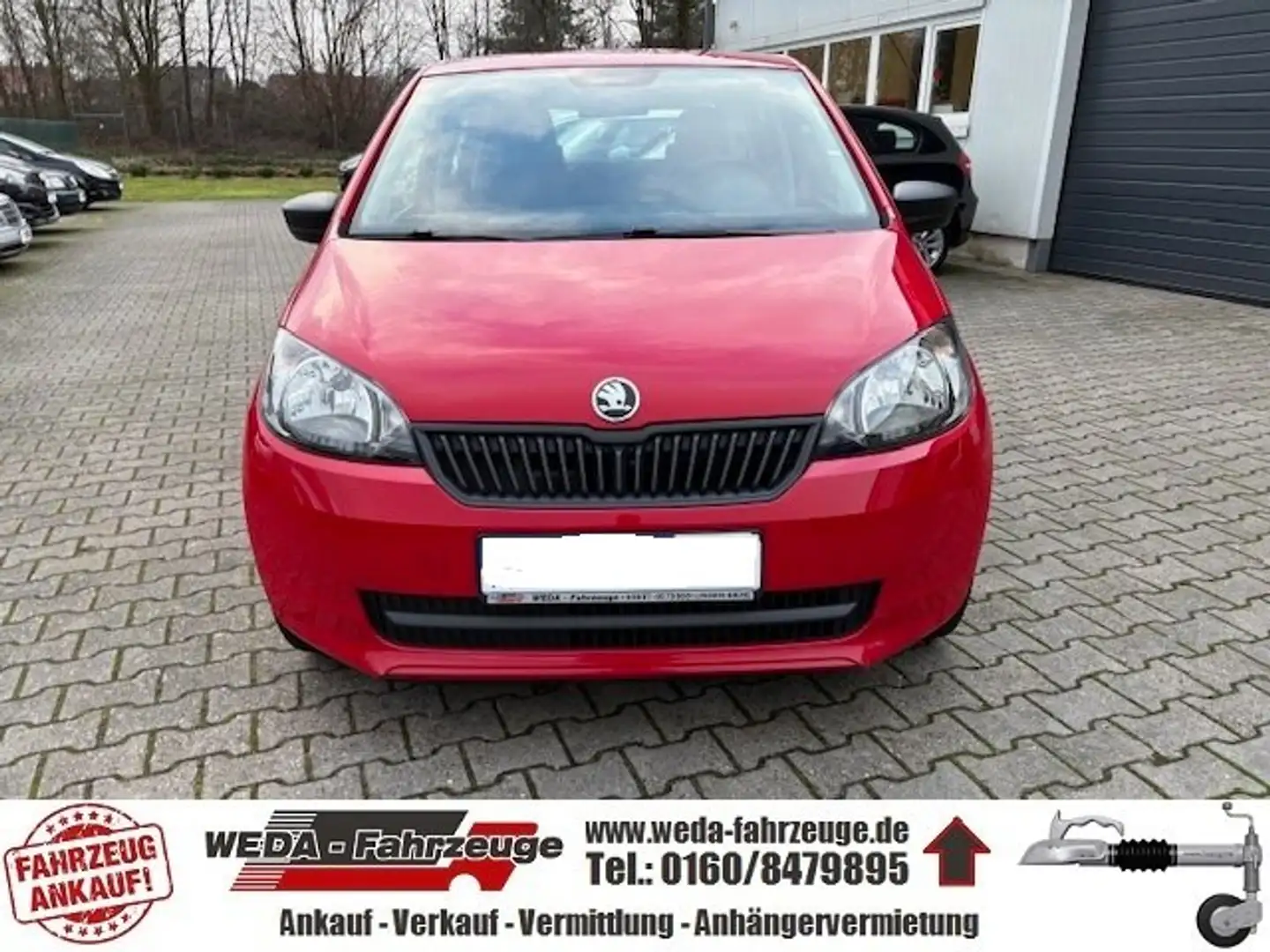 Skoda Citigo Active, Erdgas/Benzin - 16,- Tank voll - 400km RW Rot - 2