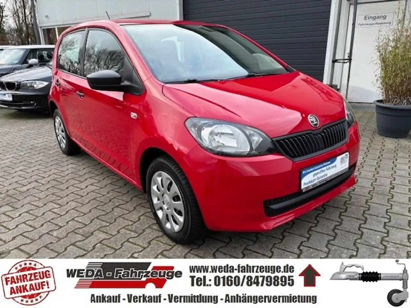 Skoda Citigo Active, Erdgas/Benzin - 16,- Tank voll - 400km RW Rot - 1