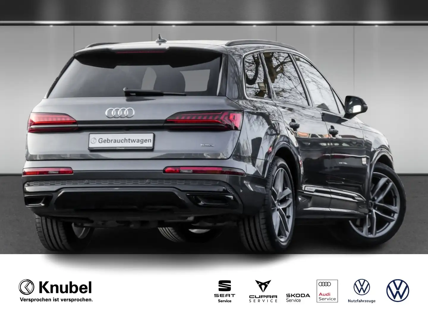 Audi Q7 S line 55 TFSI e Matrix Luft Pano AHK B&O HuD T... Grau - 2