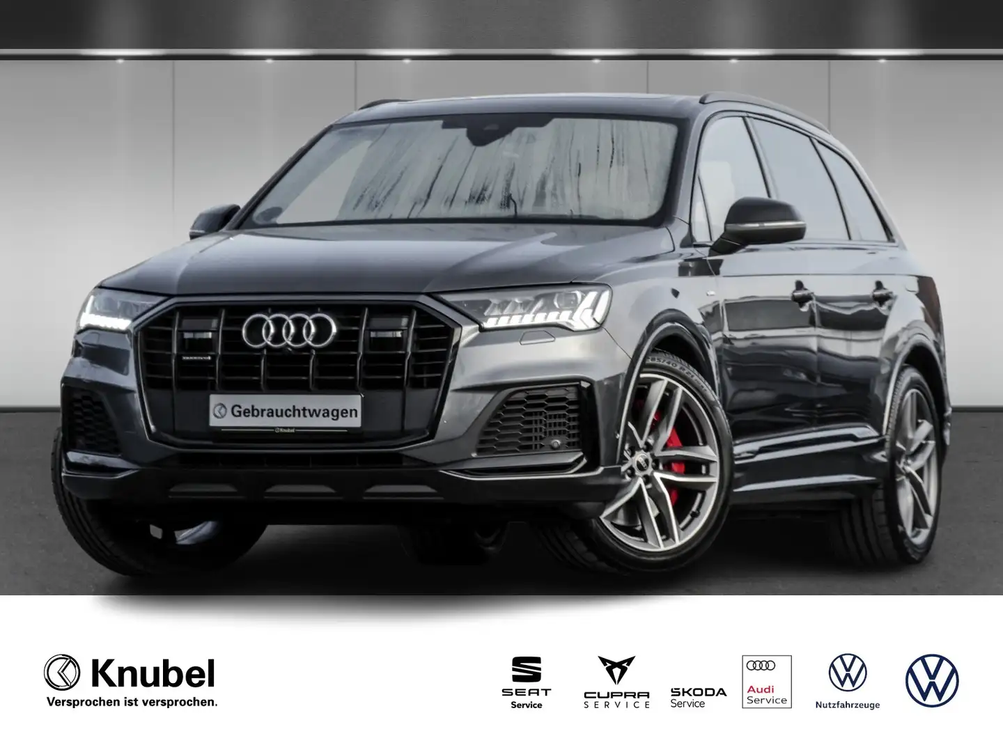 Audi Q7 S line 55 TFSI e Matrix Luft Pano AHK B&O HuD T... Grau - 1
