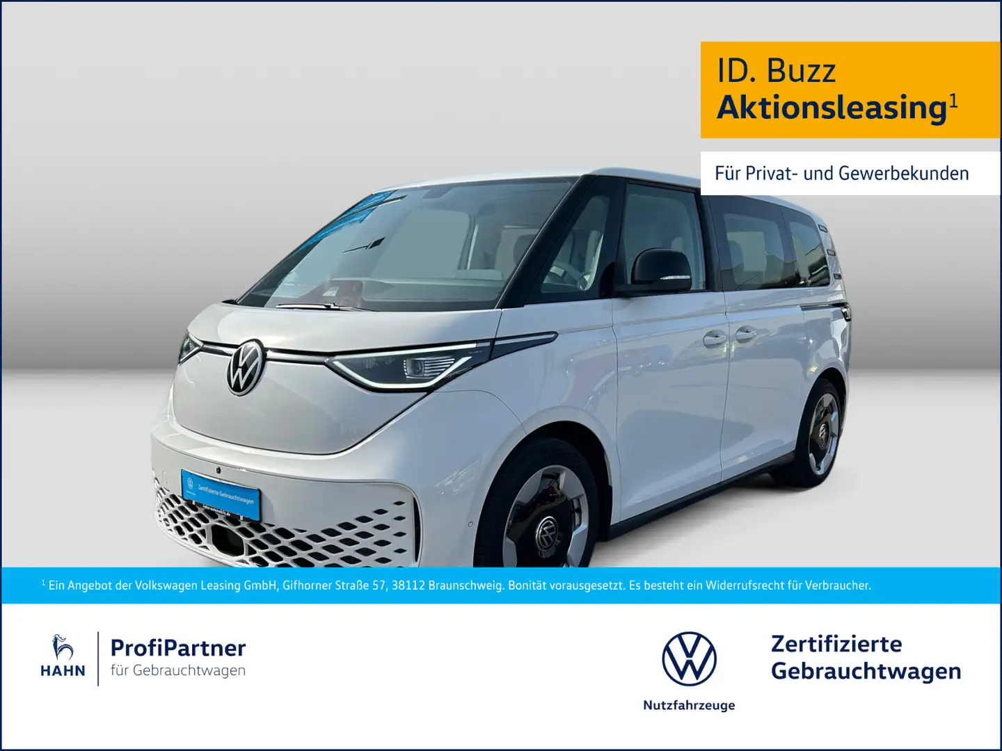Volkswagen ID. Buzz PRO 150kW IQ TRAVEL AHK AREA VIEW ART V Weiß - 1