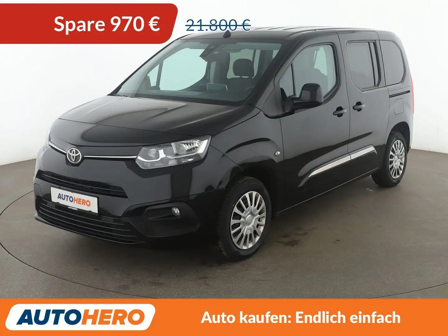 Toyota Proace City 1.2 Turbo L1 Shuttle *TEMPO*PDC*SHZ* Noir - 1