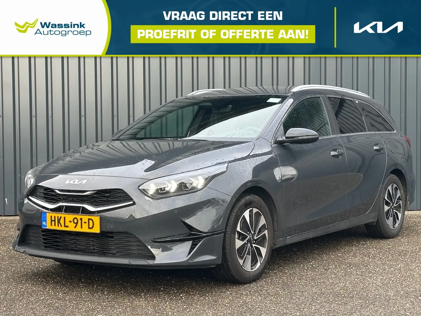 Kia Ceed SW / cee'd SW 1.0 T-GDi 100pk Design Edition I Elektr. Klep I St Gris - 1