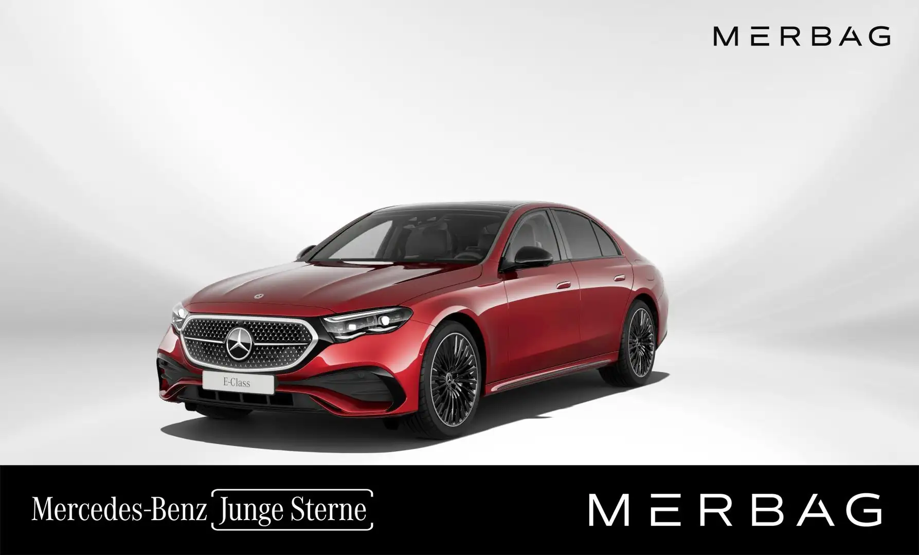 Mercedes-Benz E 400 e 4MATIC Limousine mit EQ Hybrid Technologie Rot - 1