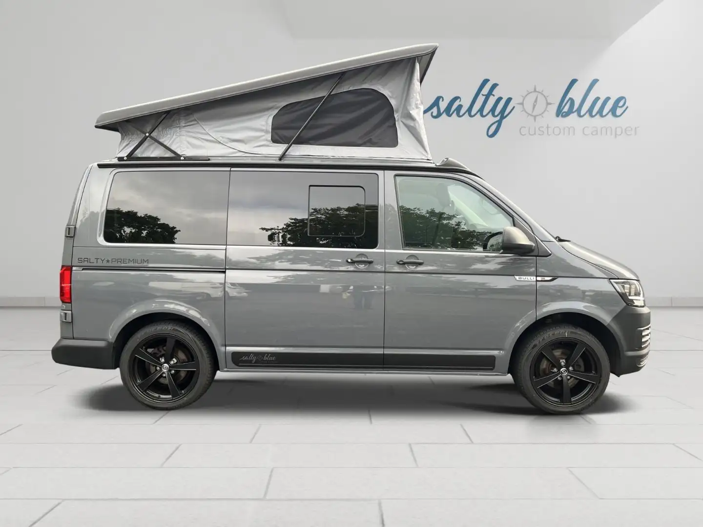 Volkswagen T6 Salty Blue Premium Ausbau, Dach Grau - 1