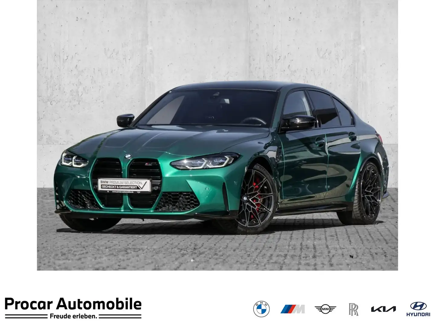 BMW M3 Competition M Drive Prof Widescreen Laser DA PA H/ Grün - 1