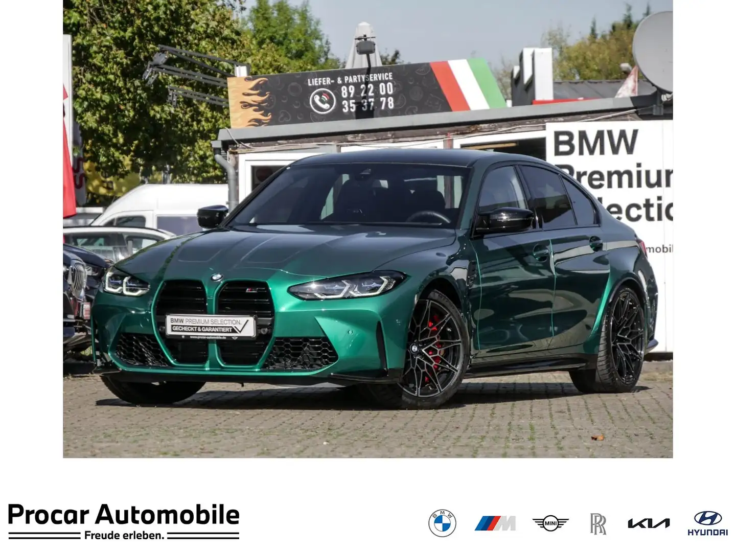 BMW M3 Competition M Drive Prof Laser DA PA HuD H/K Verde - 1