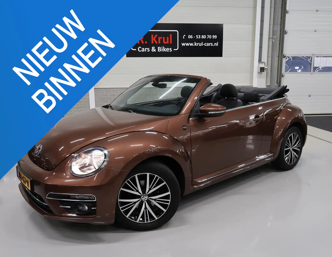 Volkswagen Beetle Cabriolet 1.2 TSI Sound 2018 Airco-ecc Navigatie A Brun - 1