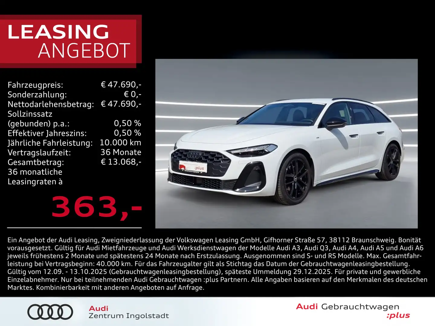 Audi A5 Avant TFSI 2x S line MATRIX Tech+ AHK ACC 19" Weiß - 1
