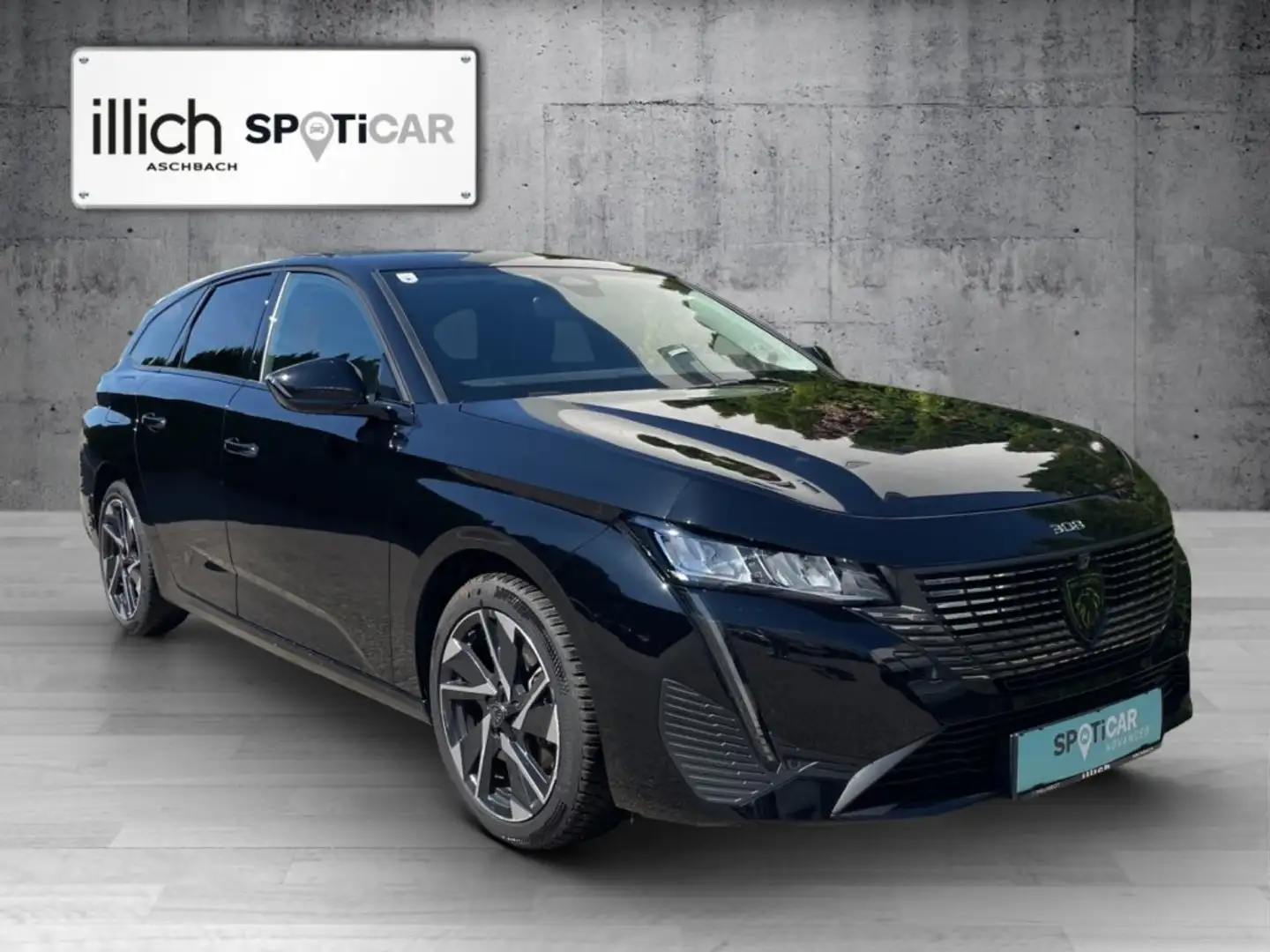 Peugeot 308 SW ALLURE Hybrid 145 e-DCS6 Schwarz - 1