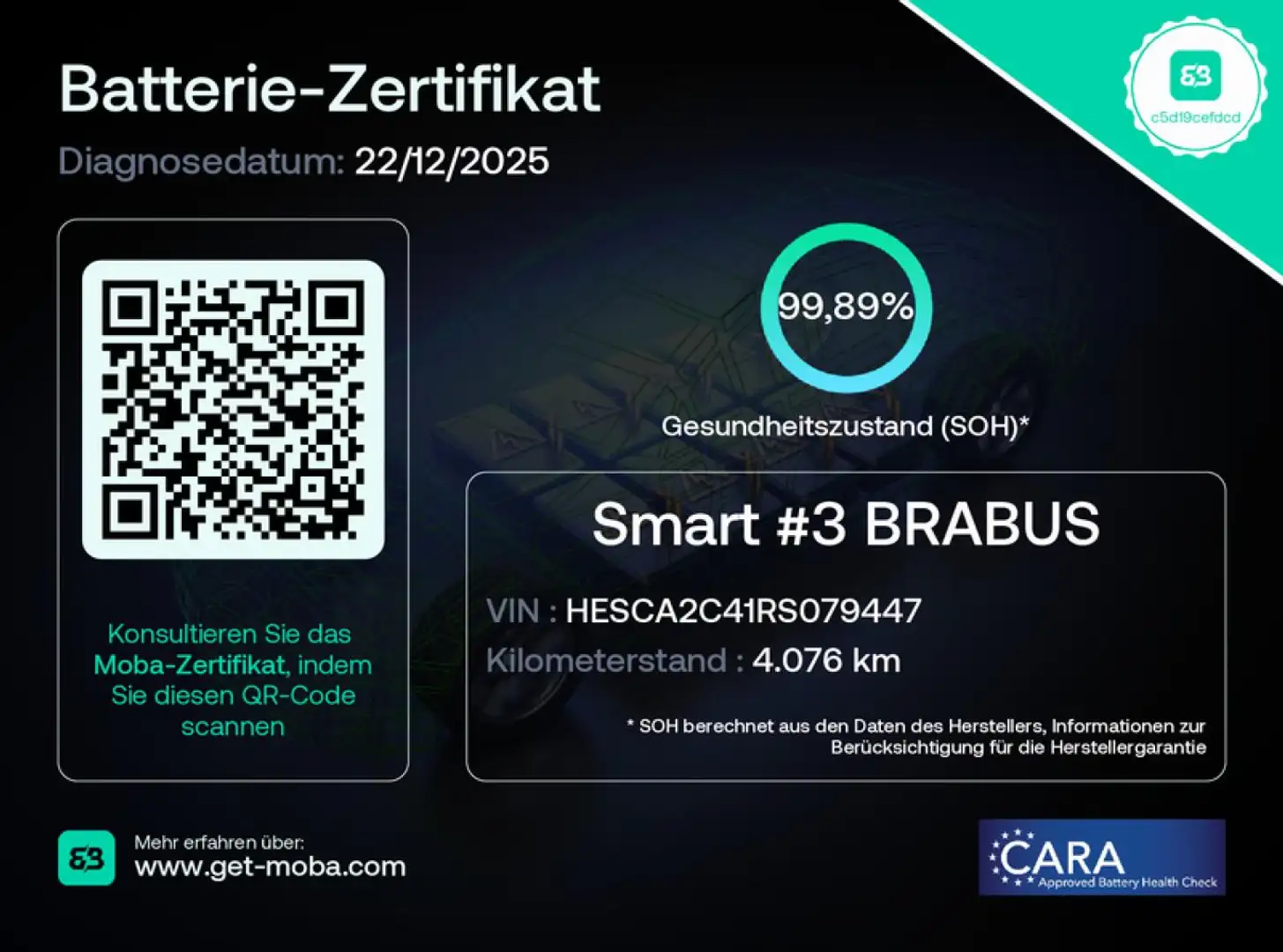 smart #3 BRABUS #428PS#1SECOND-WOW#FLUX#CERTIFIED# Noir - 2