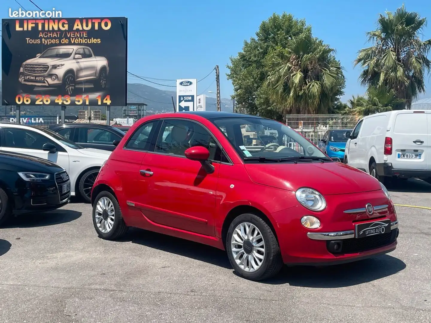Fiat 500 1.2 69ch Lounge Rood - 2