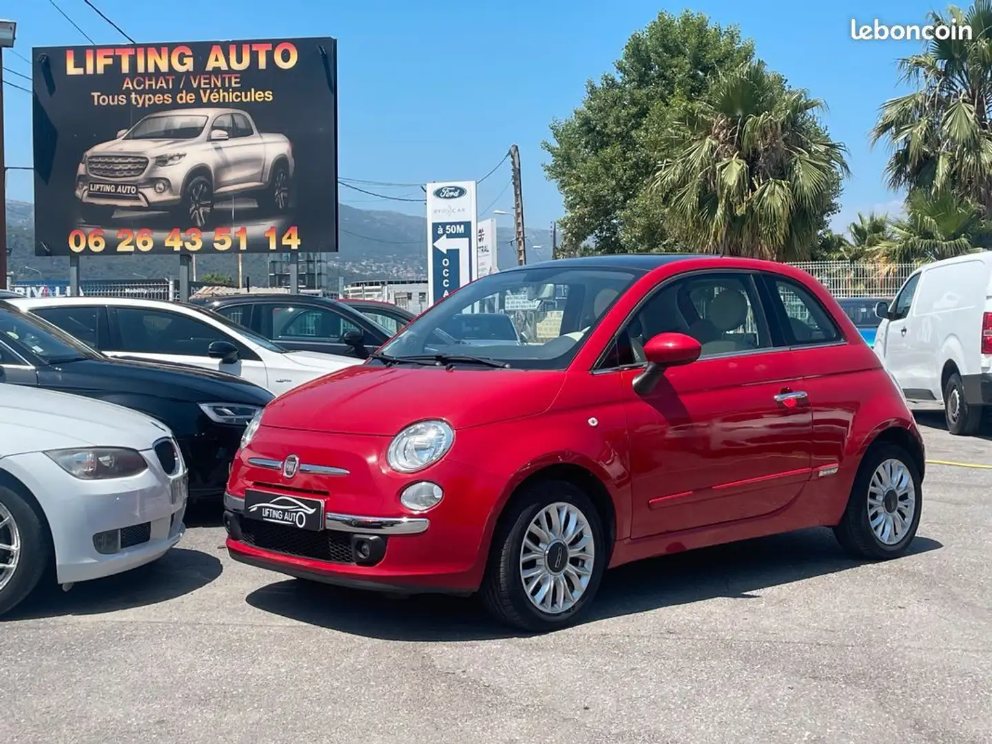 Fiat 500 1.2 69ch Lounge Rood - 1