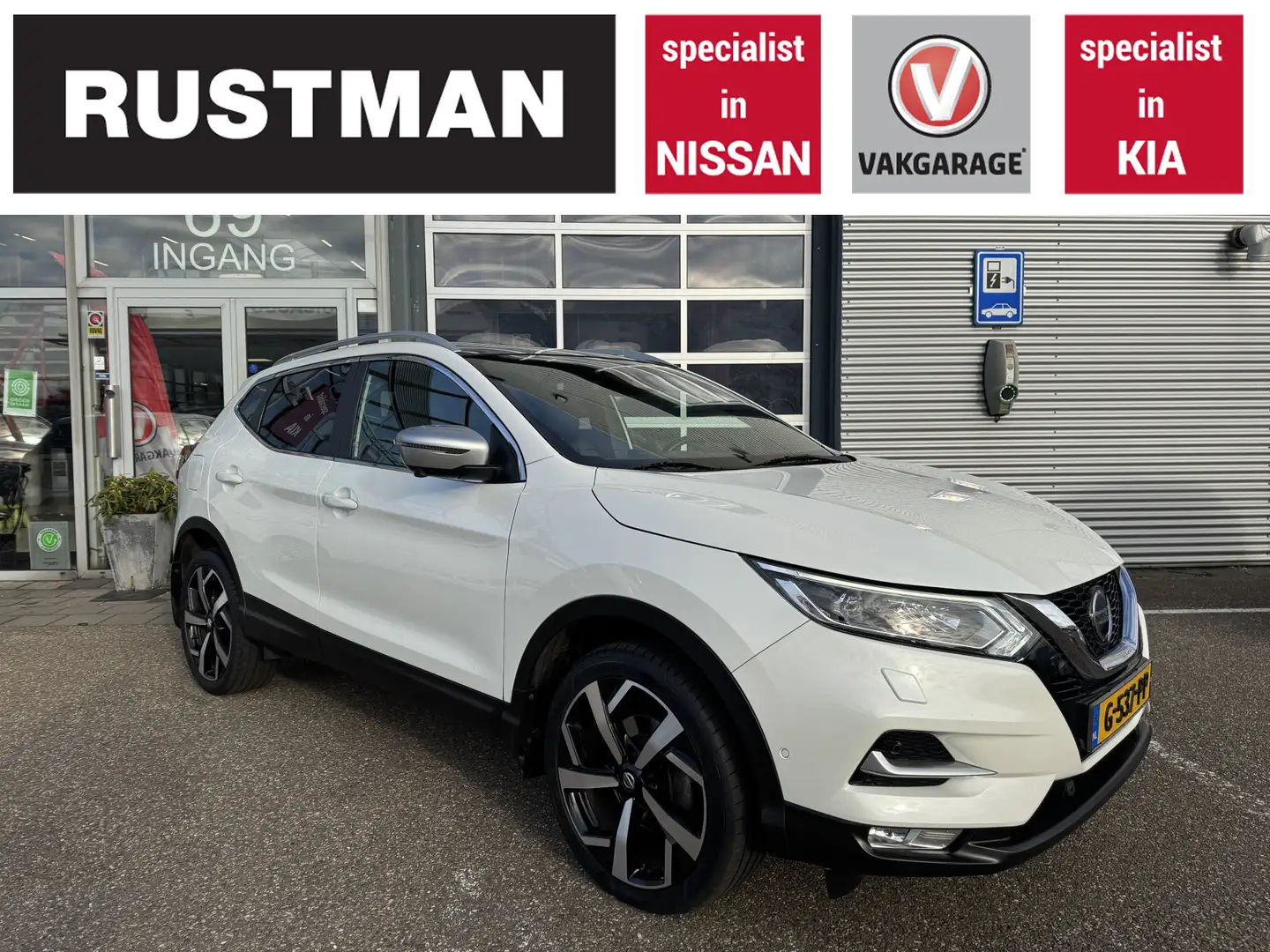 Nissan Qashqai 1.3 DIG-T Tekna + plus Weiß - 1