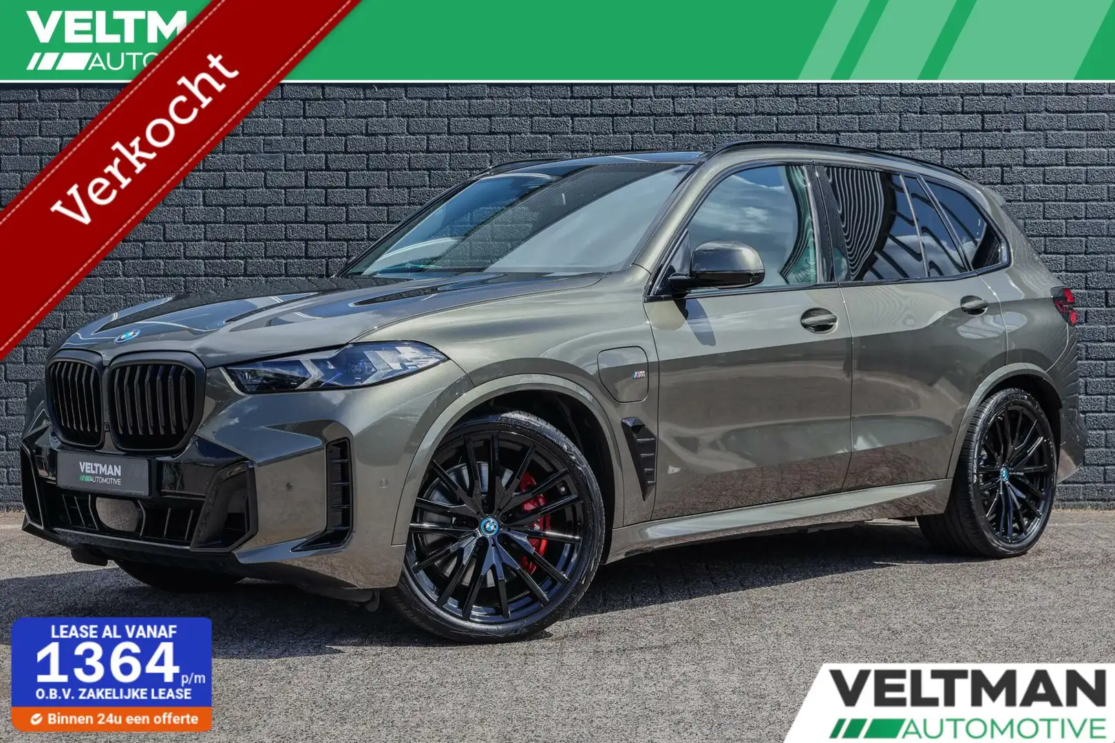 BMW X5 xDrive50e M-SPORT PANO TREKHAAK HARMAN KARDON 22IN Groen - 1