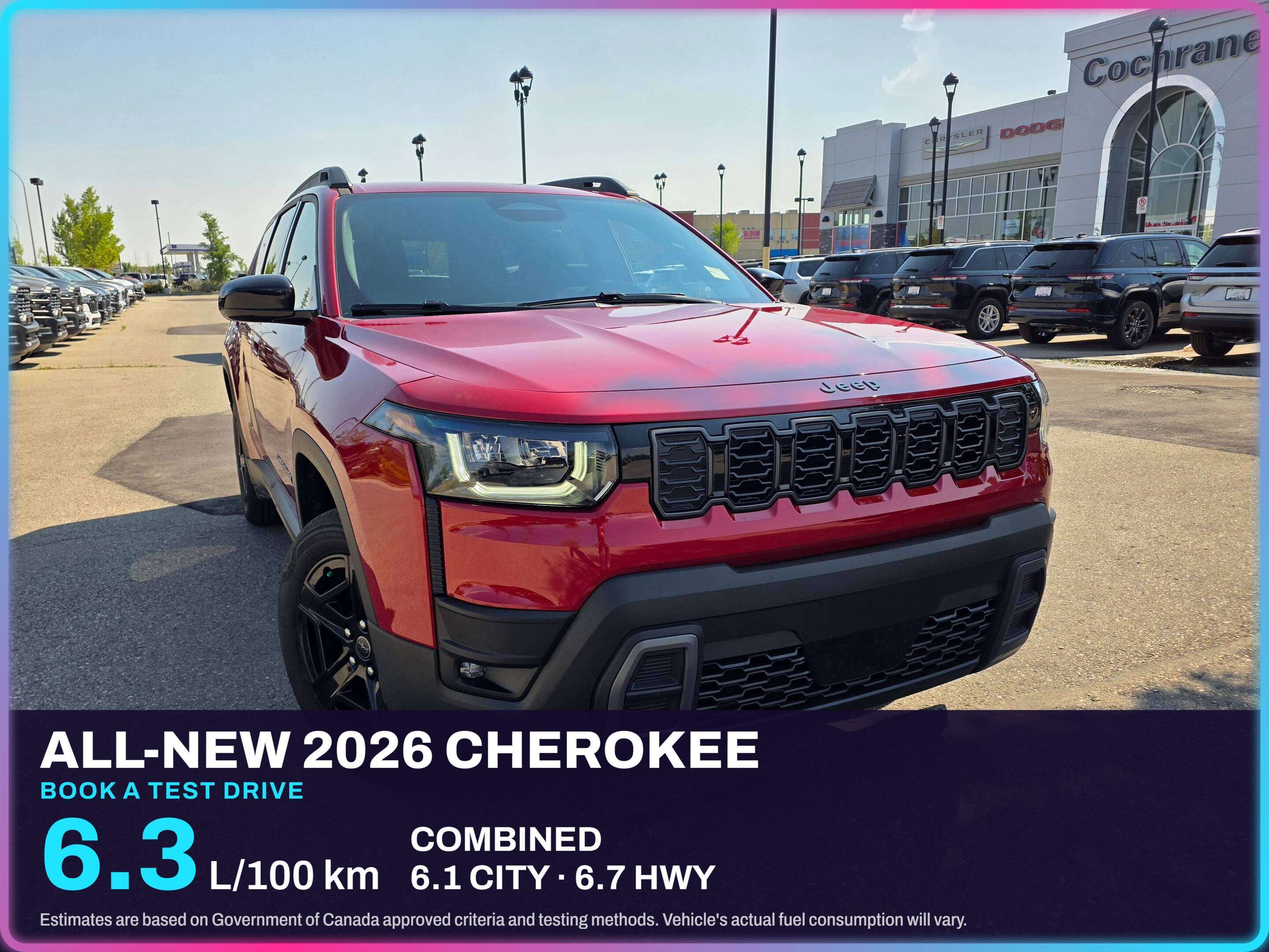 Red 2026 Jeep Cherokee SUV / Crossover Four-Wheel Drive Automatic