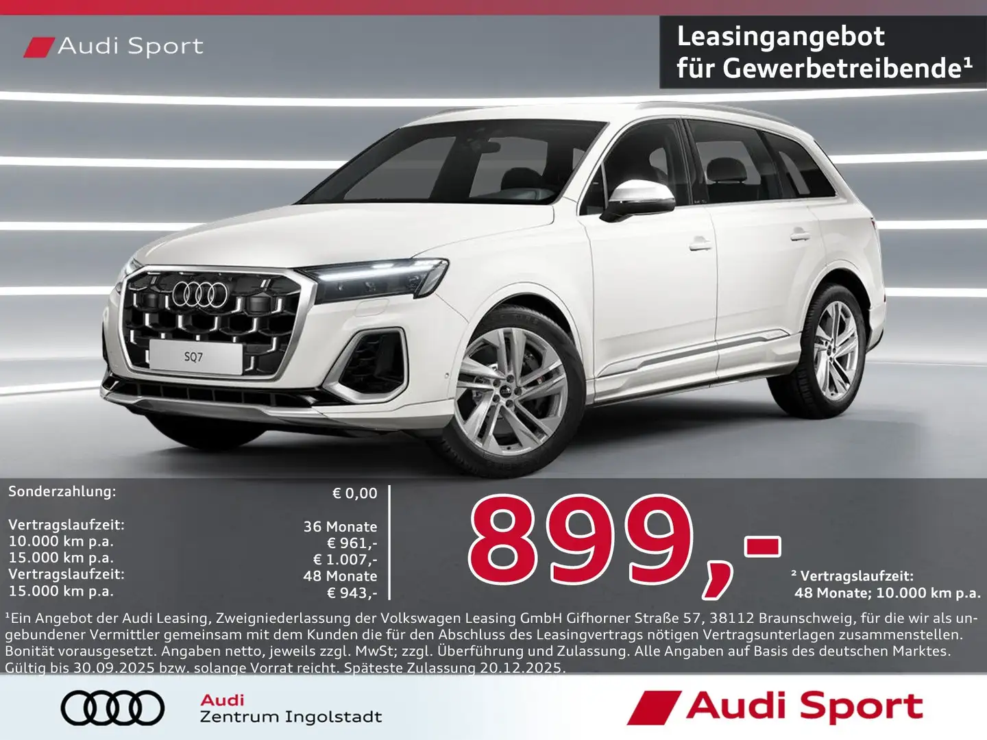 Audi SQ7 TFSI quattro tiptronic MATRIX UPE 114.000,- Weiß - 1