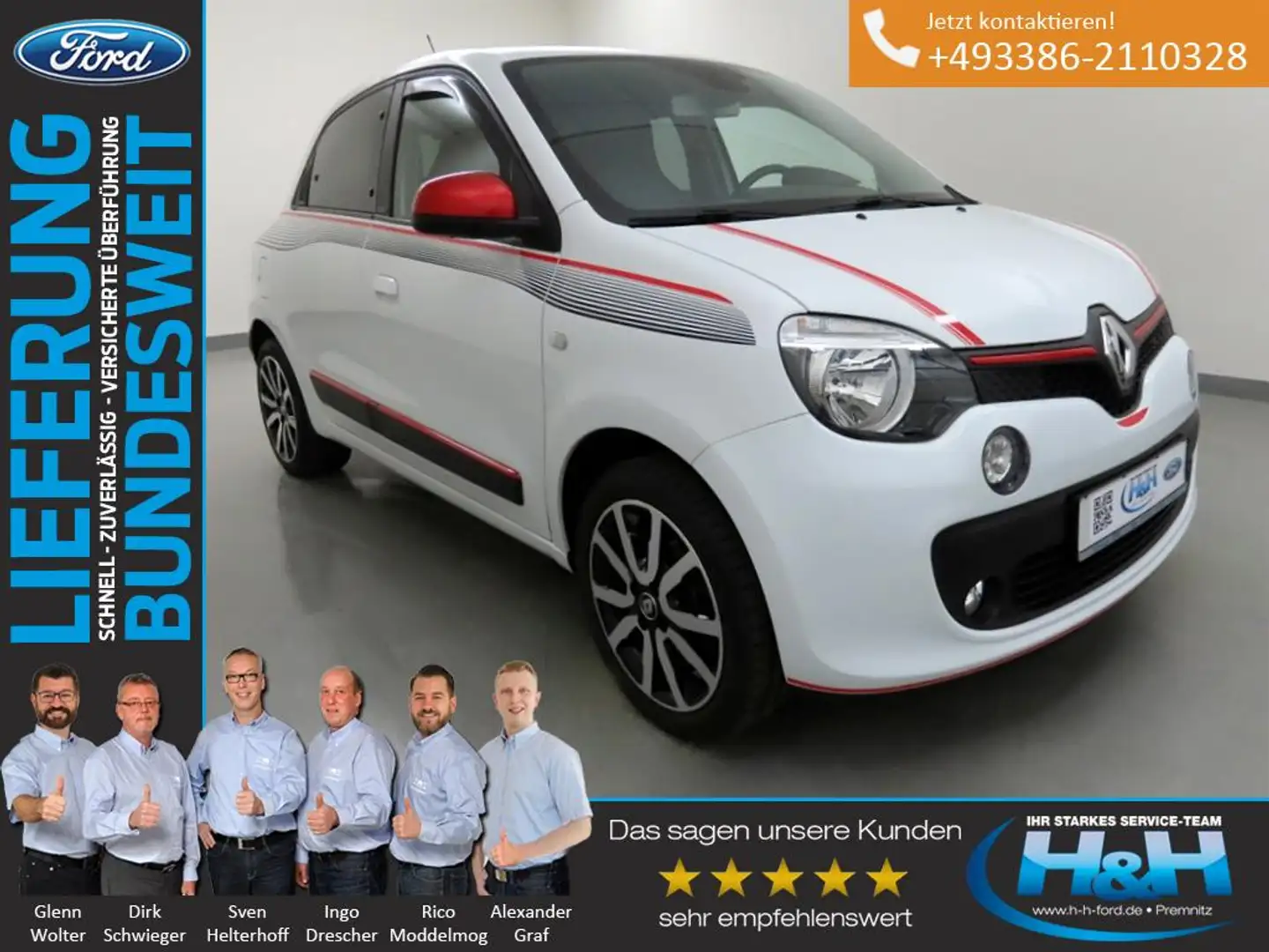 Renault Twingo 1.0 SCe Chic Komfort-Paket+TFL-LED Weiß - 1