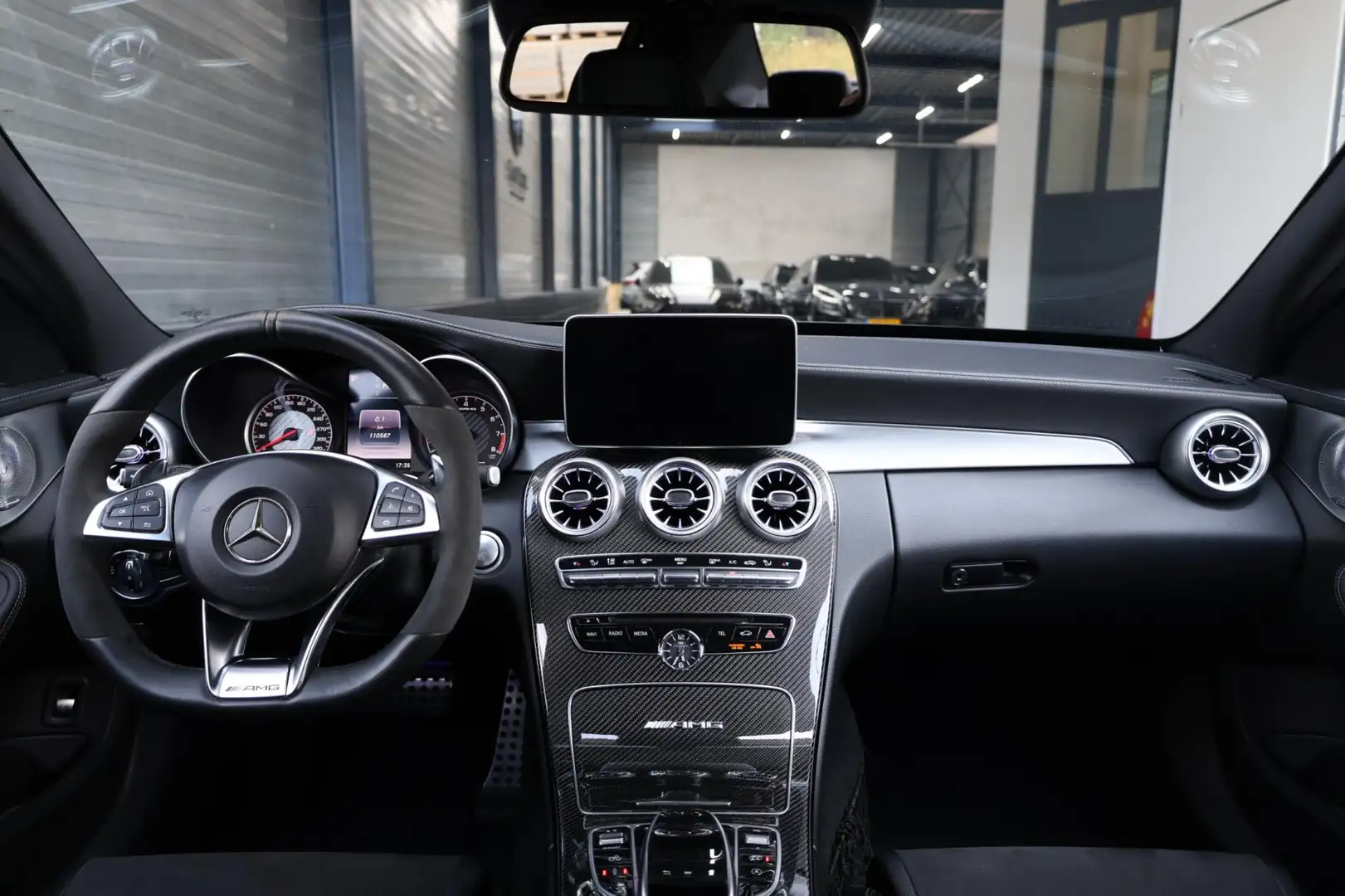 Mercedes-Benz C 63 AMG S KUIPSTOELEN/SFEER/PANORAMADAK/LEER+S.VERWARMING/ Gris - 2