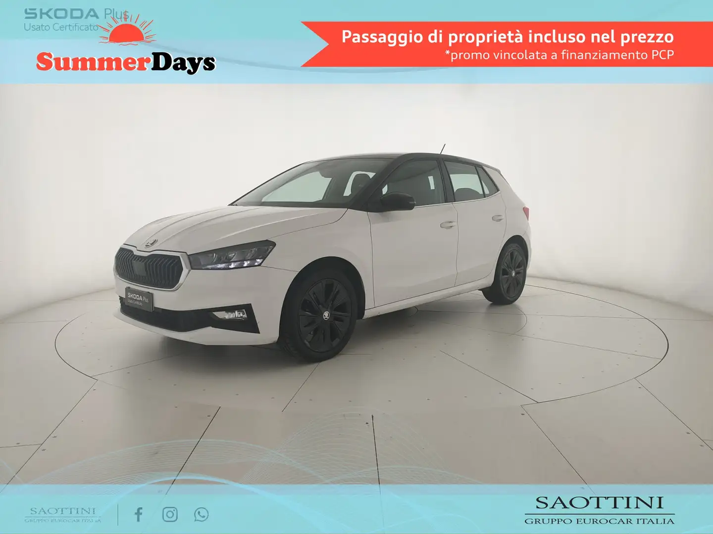 Skoda Fabia 1.0 TSI evo Style 110 CV DSG Bianco - 1