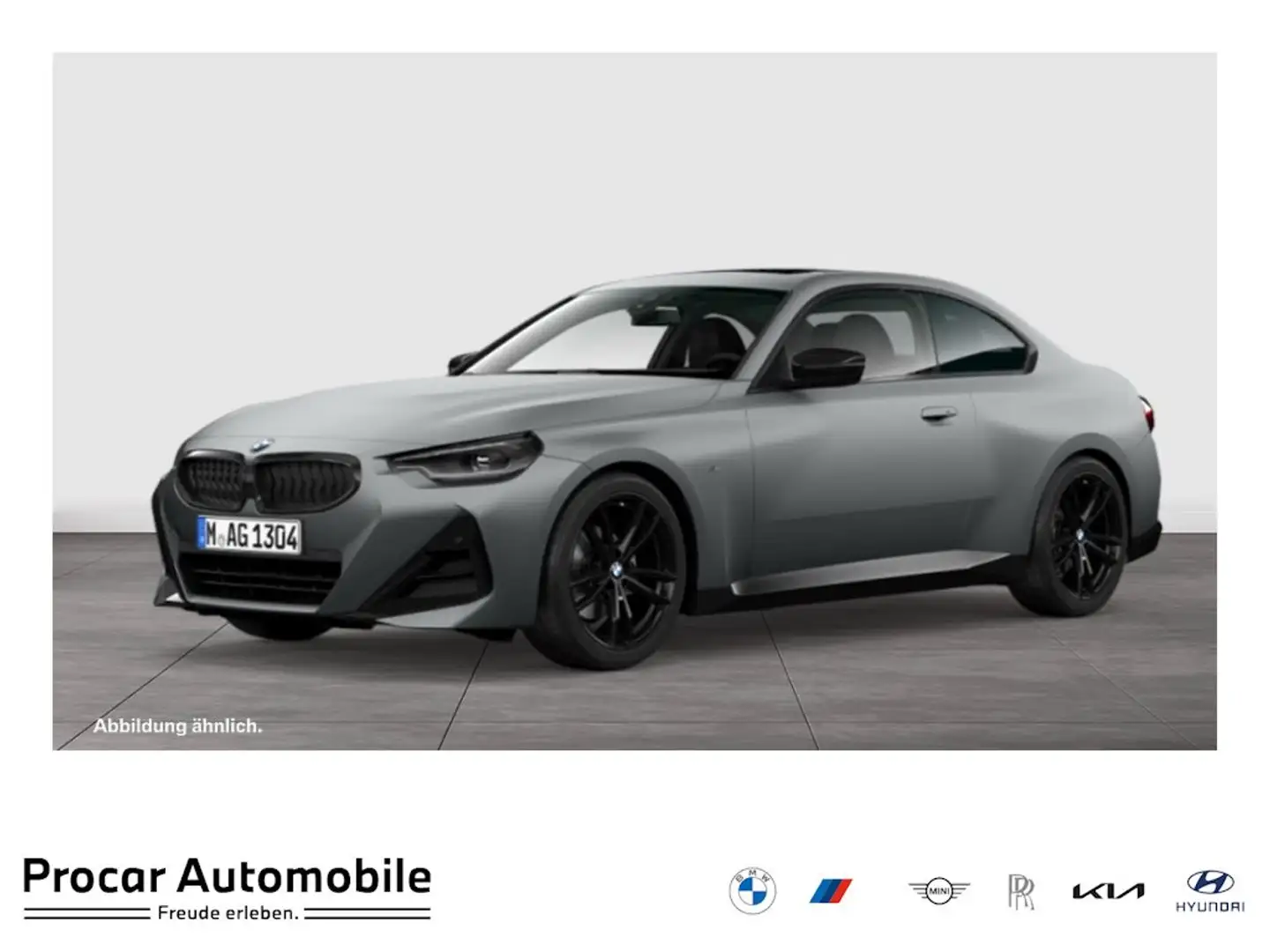 BMW 220 i Coupé M Sport RFK NAVI LED Sound Syst. DAB Grau - 1