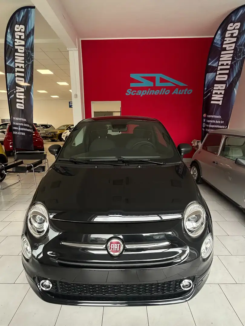 Fiat 500 1.0 hybrid 70cv Zwart - 1