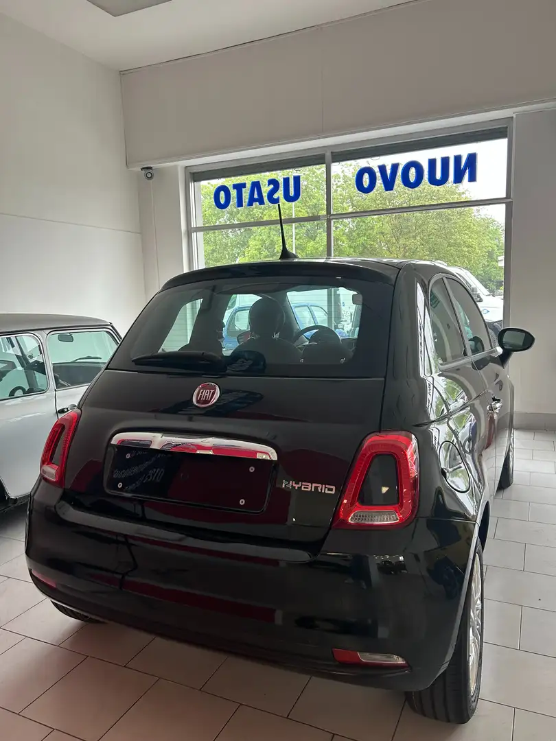 Fiat 500 1.0 hybrid 70cv Zwart - 2