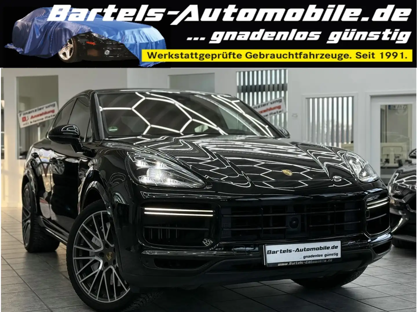 Porsche Cayenne Turbo Coupe 4.0 V8 Matrix Pano HUD Nachtsicht Schwarz - 1
