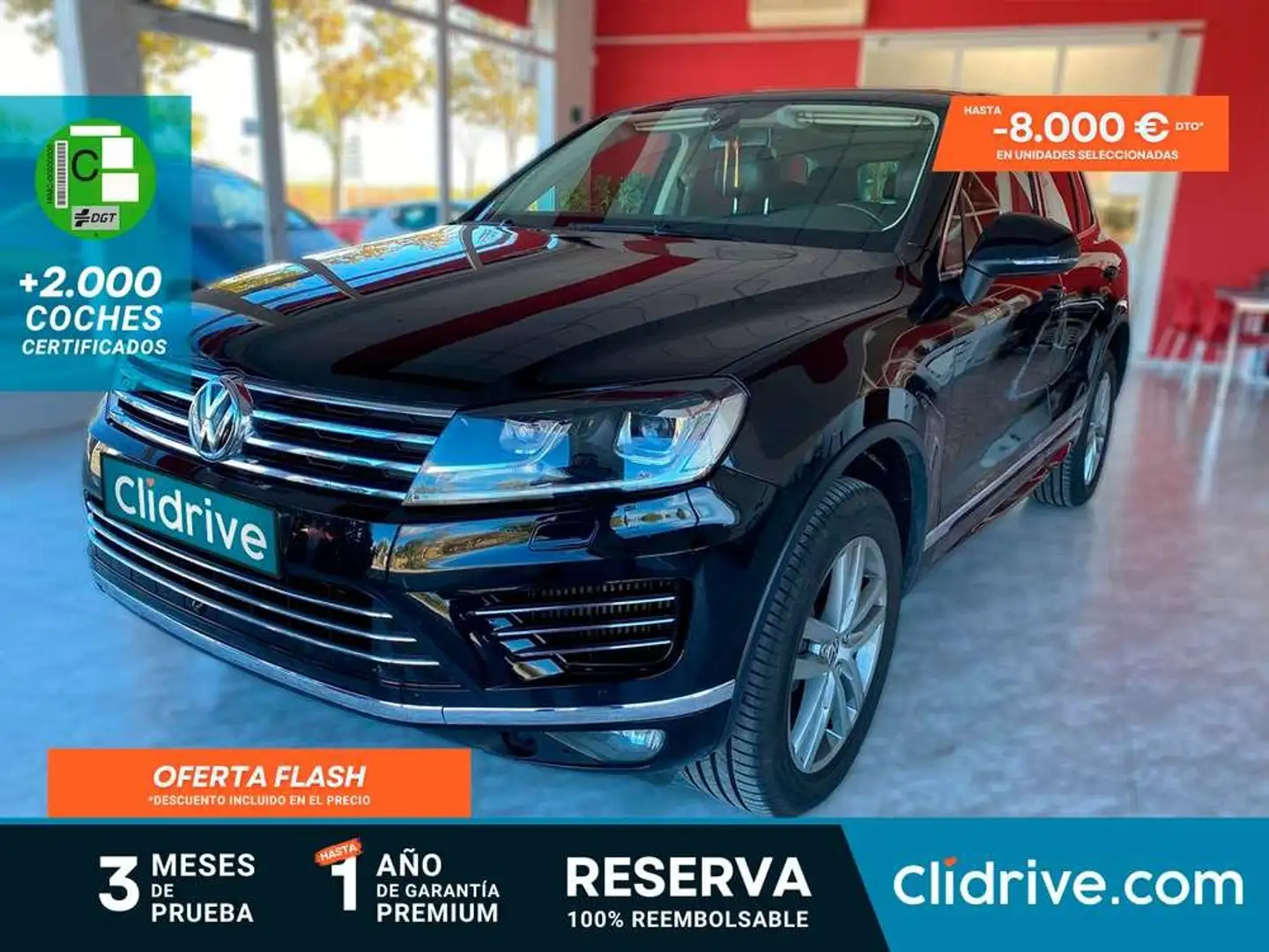 Volkswagen Touareg 3.0TDI V6 BMT Tiptronic Negro - 1