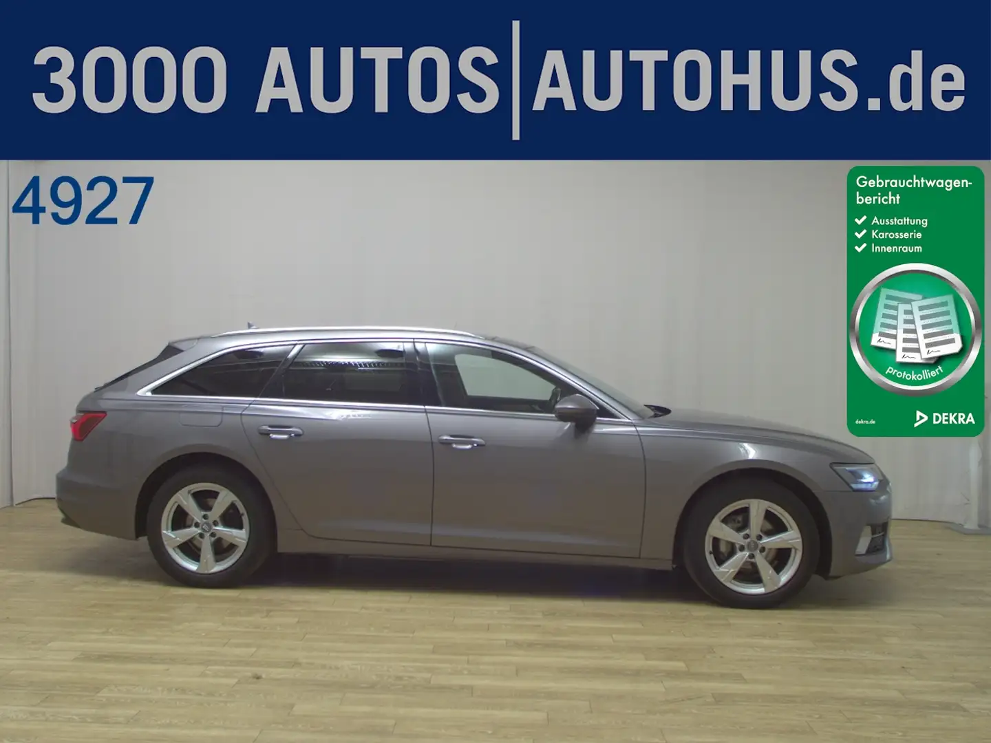 Audi A6 40 TDI Avant qu. sport T-Leder Navi Pano LED Grigio - 1
