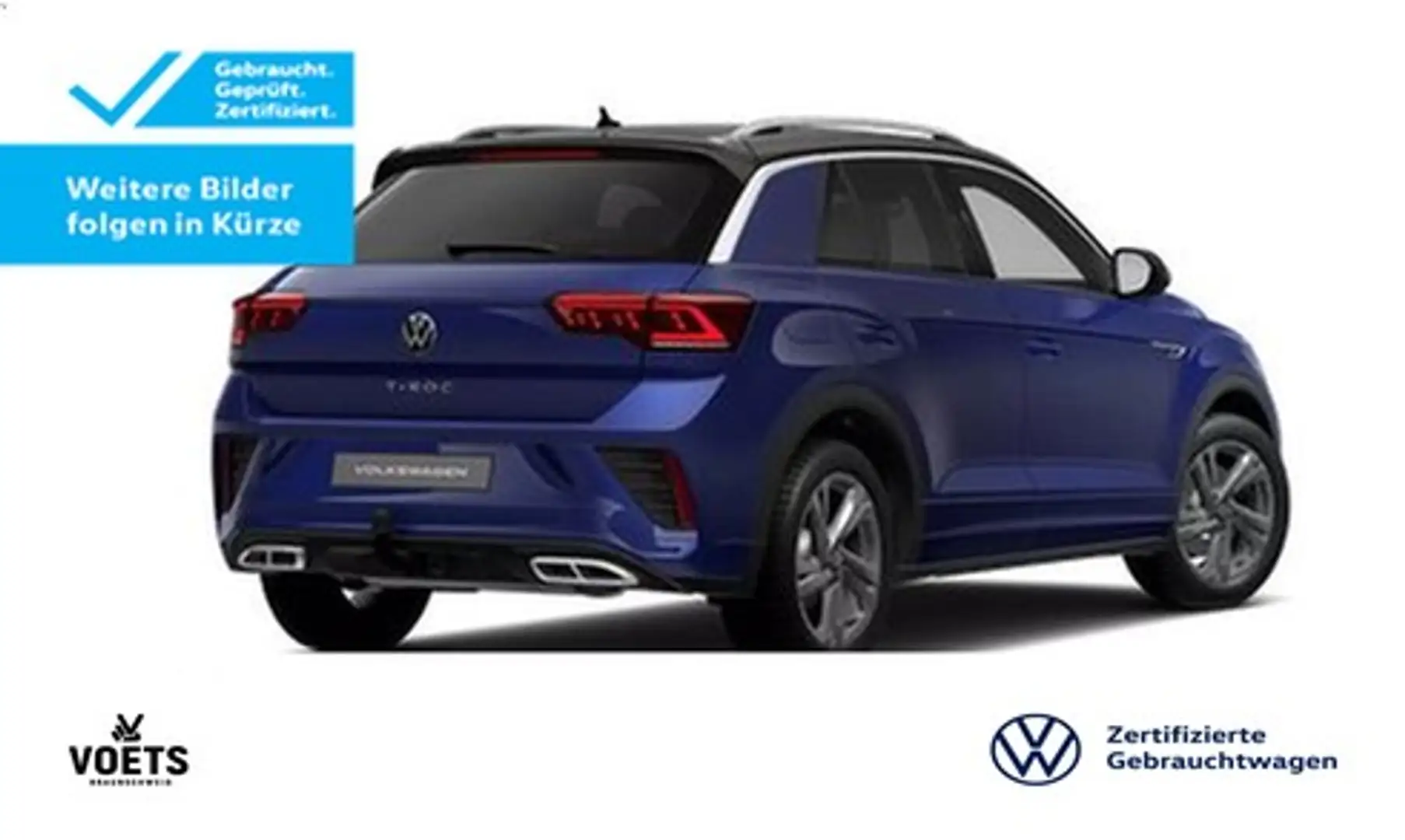 Volkswagen T-Roc R-Line 2.0 TDI DSG RearView+AHK+MATRIX-LED Blau - 2