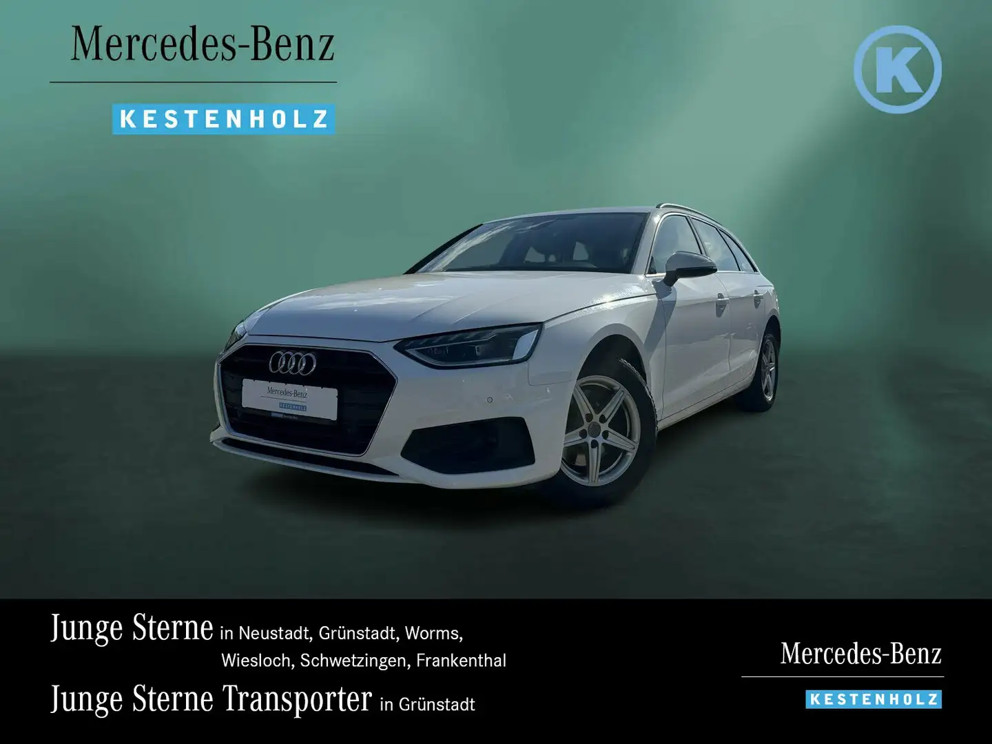 Audi A4 A4 35 2.0 TDI AHK+ACC+MASSAGE+SITZHZ+PDC+NAVI Weiß - 1