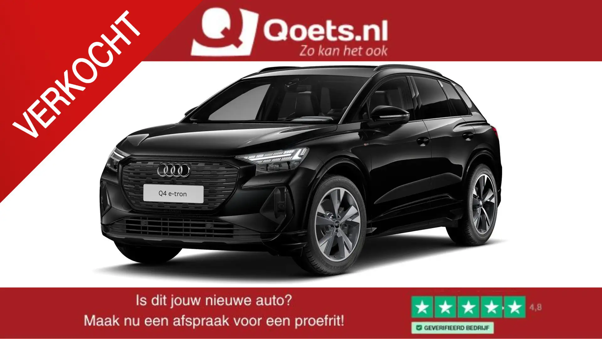Audi Q4 e-tron 45 S Edition 82 kWh Trekhaak - Optiekpakket zwart Noir - 1