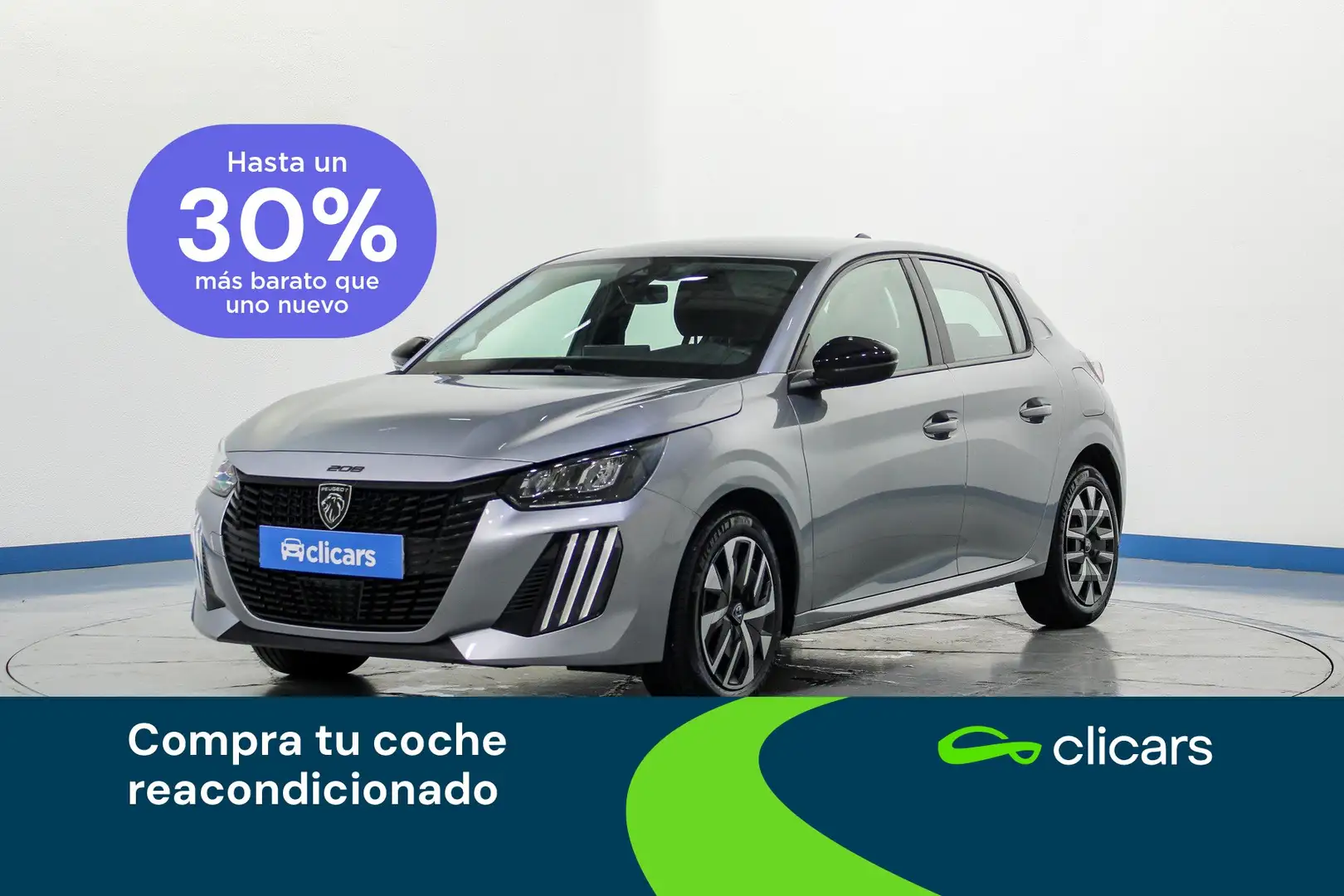 Peugeot 208 1.2 Puretech S&S Active 100 Plateado - 1