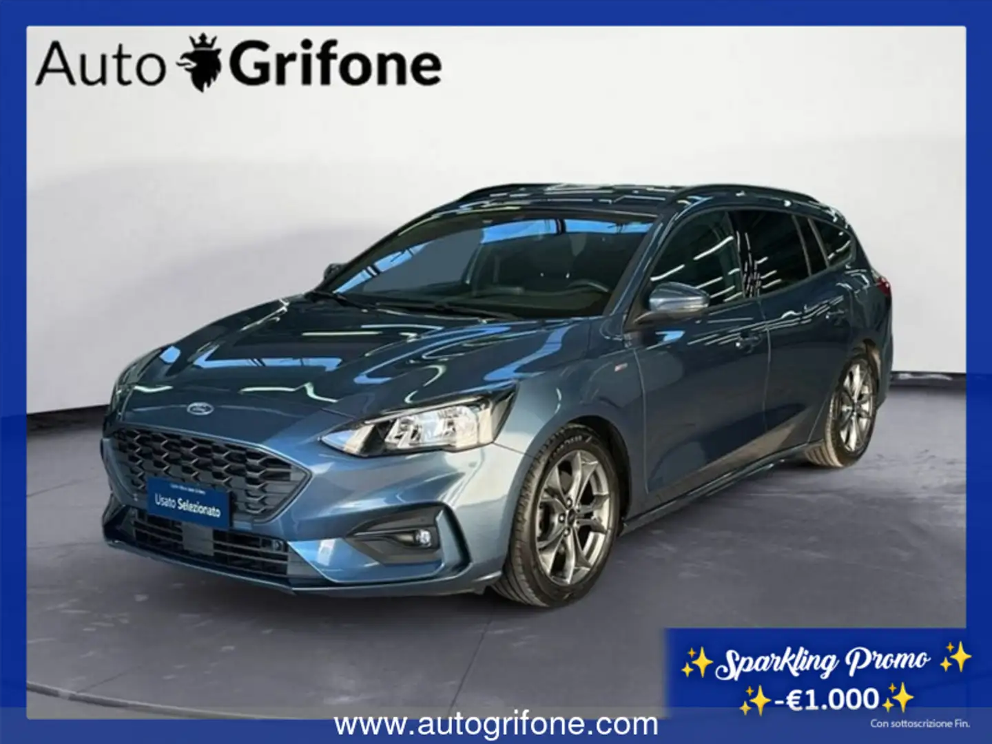 Ford Focus SW Benzina SW 1.5 ecoboost ST-Line 150cv auto PRO Blauw - 1