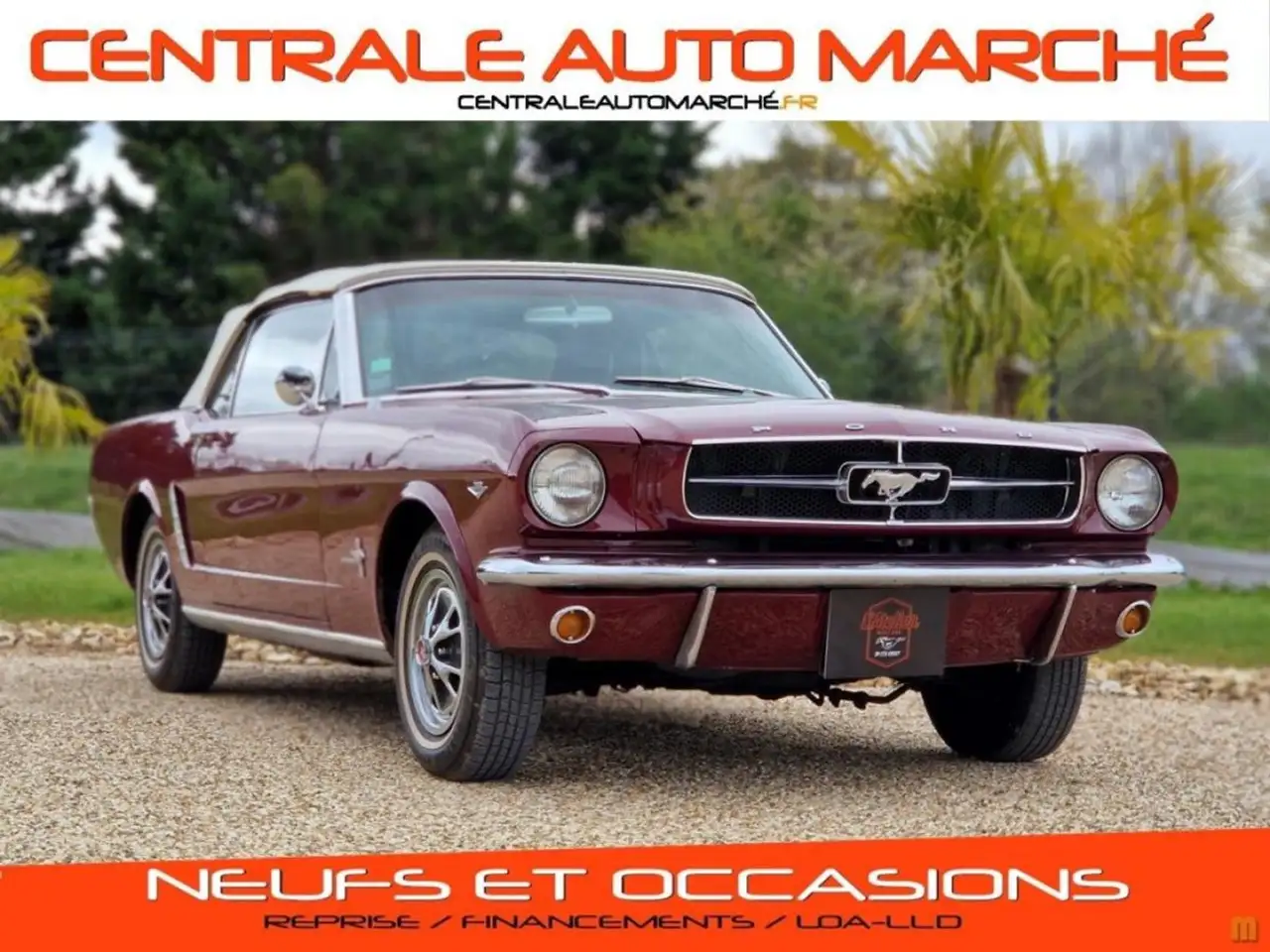 Ford Mustang CABRIOLET 289 CI V8 CODE C BURGUNDY, foto 1