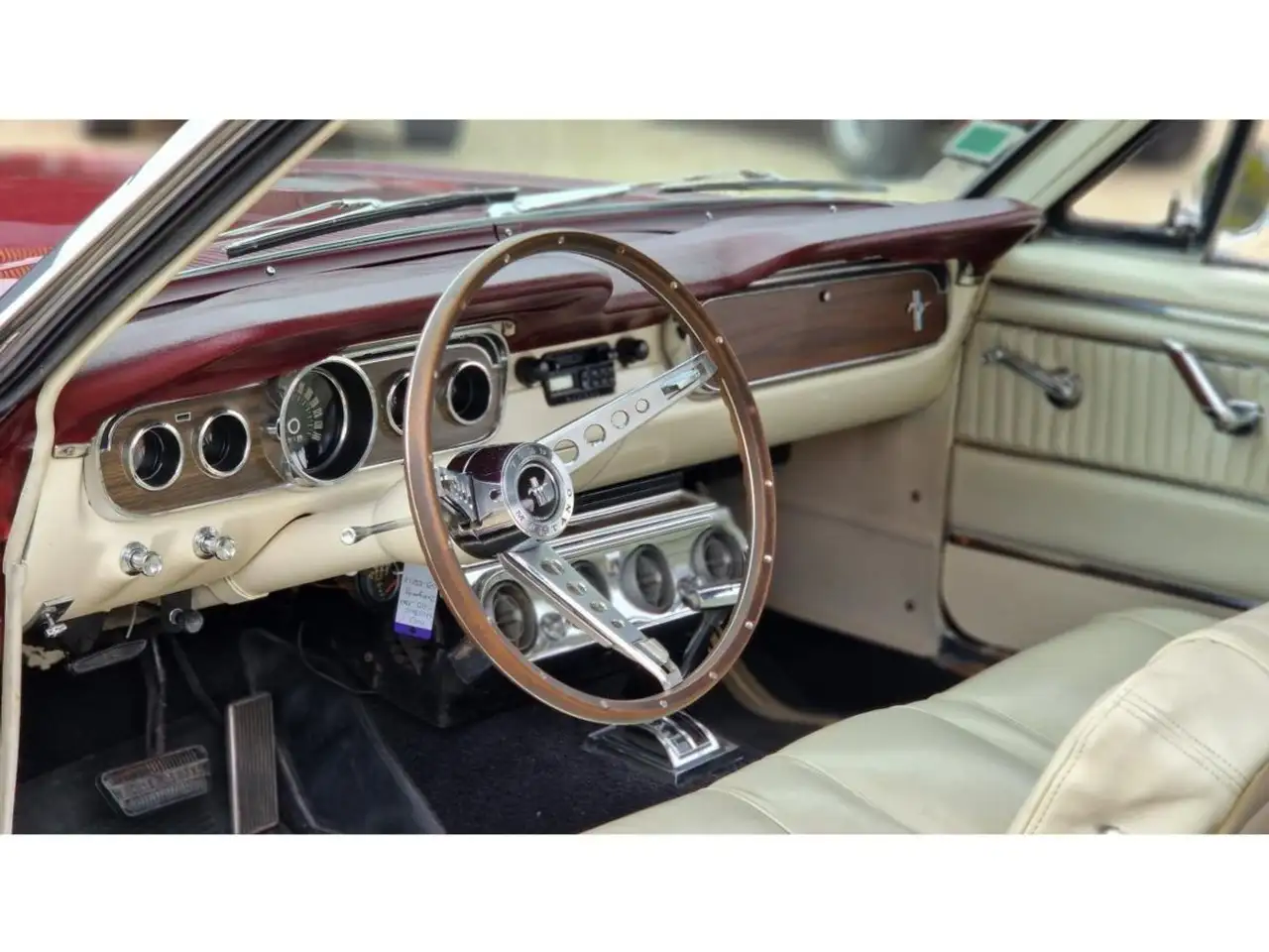 Ford Mustang CABRIOLET 289 CI V8 CODE C BURGUNDY, foto 11