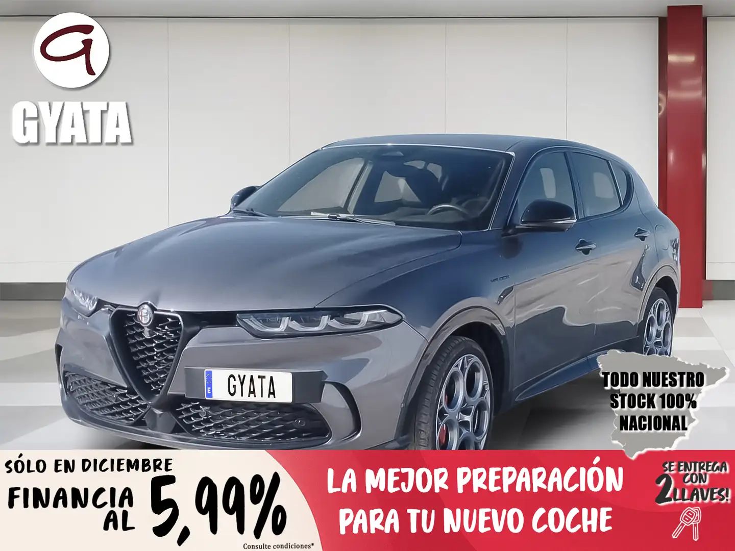 Alfa Romeo Tonale 1.3 gas Multi-air PHEV Veloce Q4 Gris - 1