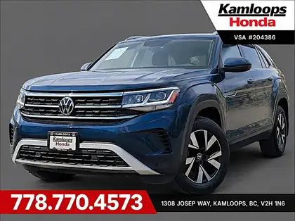 Blue 2021 Volkswagen Atlas Cross Sport SUV / Crossover 8-Speed Automatic