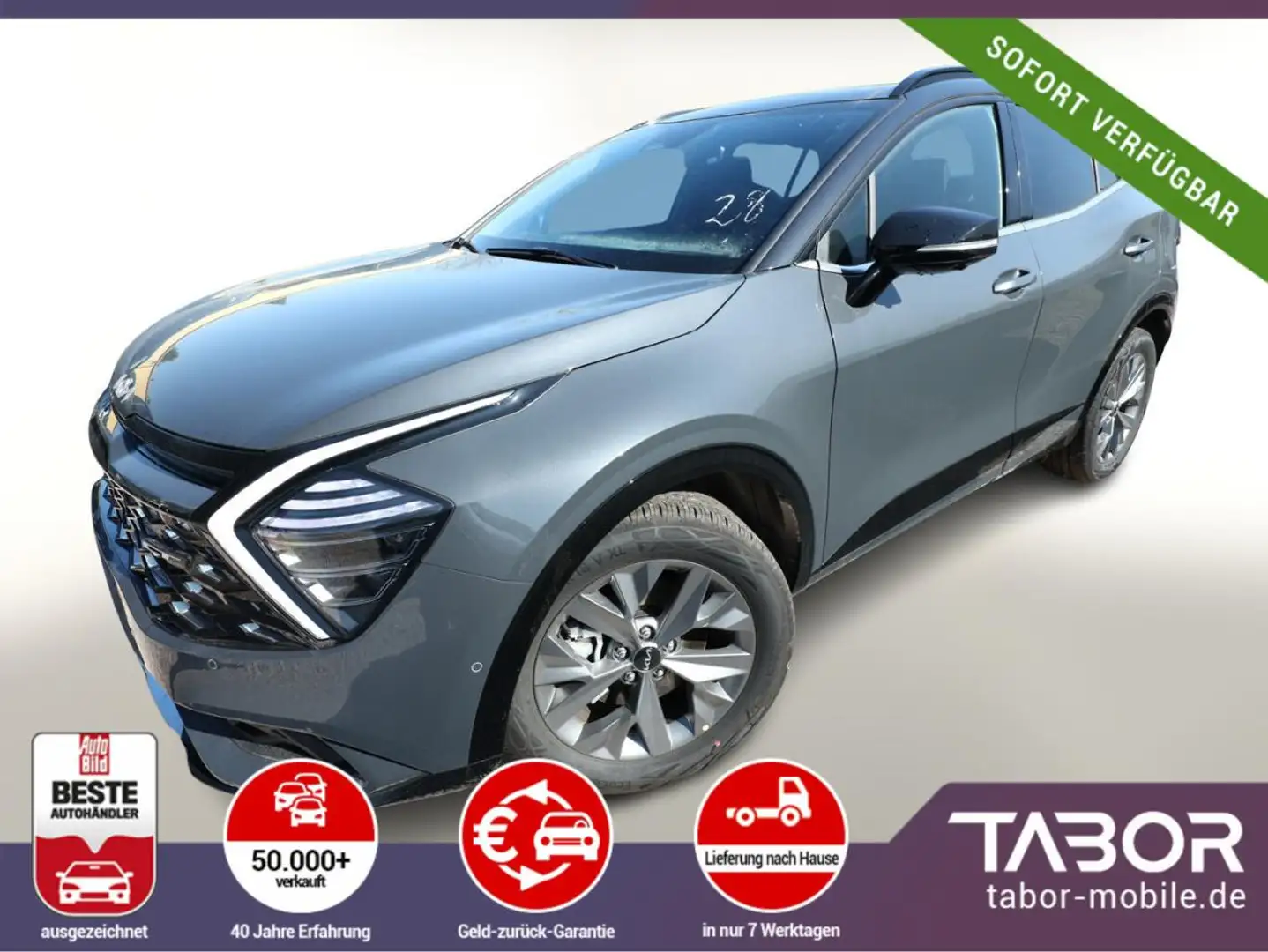 Kia Sportage 1.6 HEV 215 4x4 GT-Line Pano Nav H/K Grau - 1