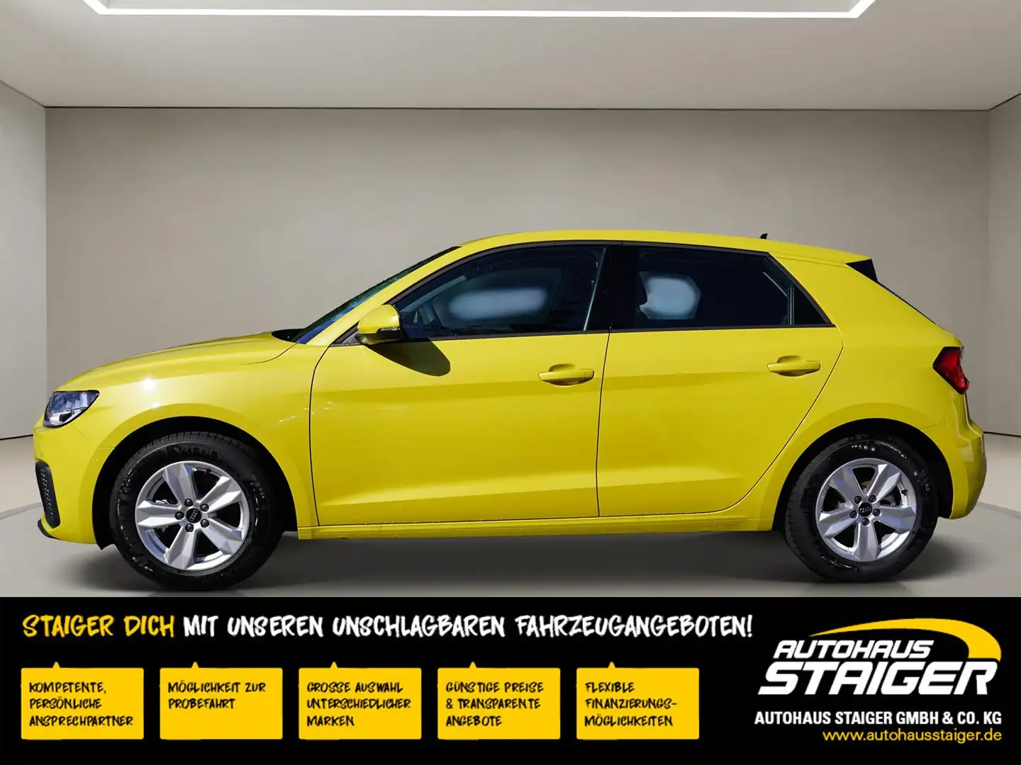 Audi A1 Sportback 30TFSI+Sitzheizung+Tempomat+Klima+ Sárga - 2