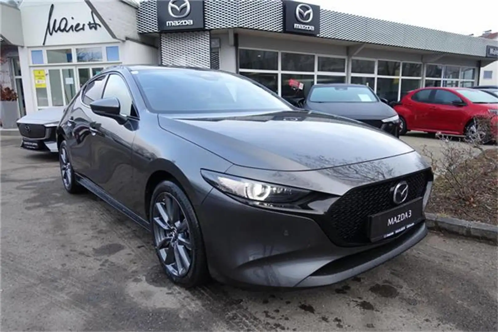 Mazda 3 e-Skyactiv-G140 Exclusive-Line Aut. Grau - 1