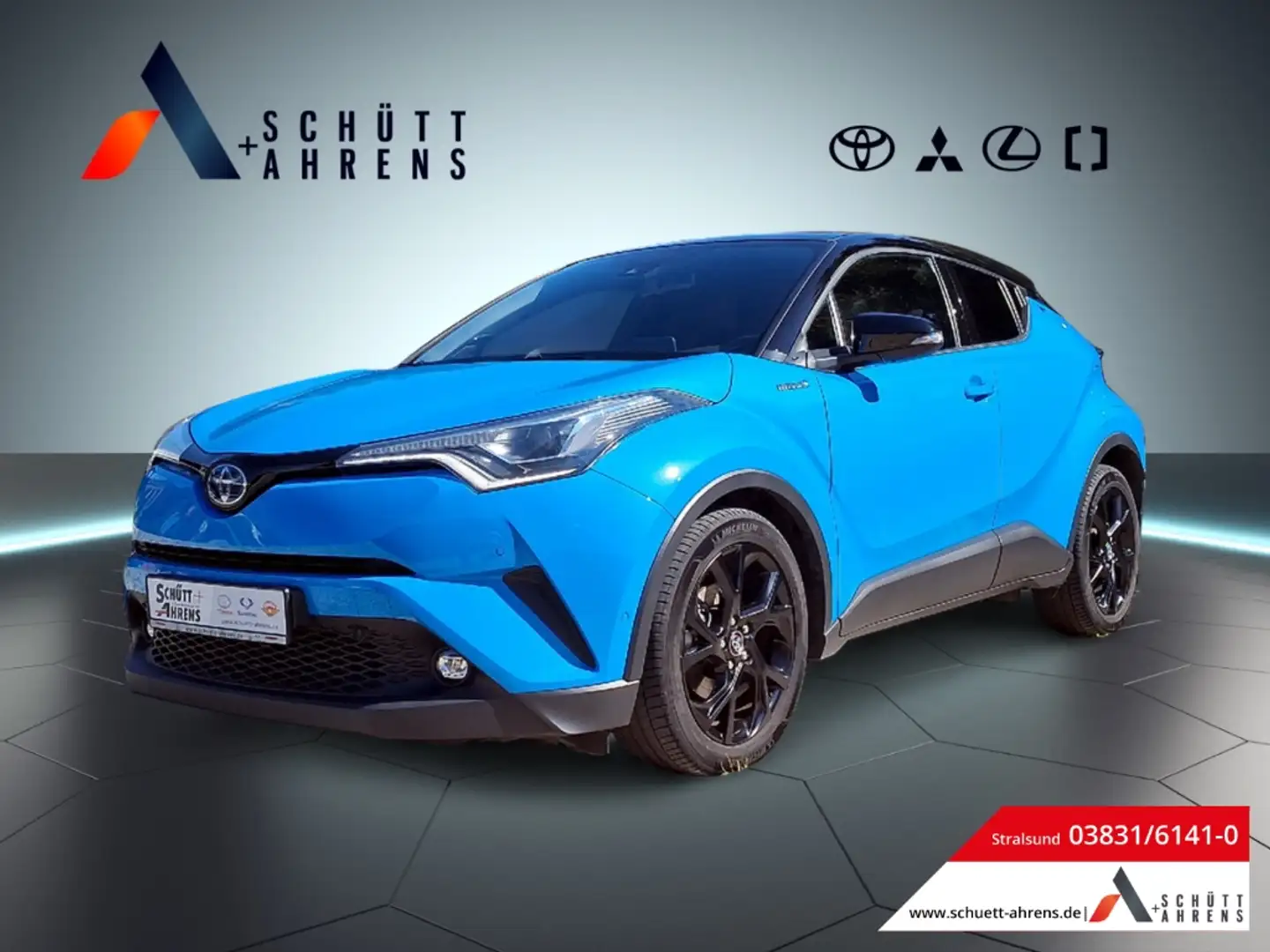 Toyota C-HR Hybrid Style Selection 1.8 EU6d-T 2-Zonen-Klimaaut Bleu - 1