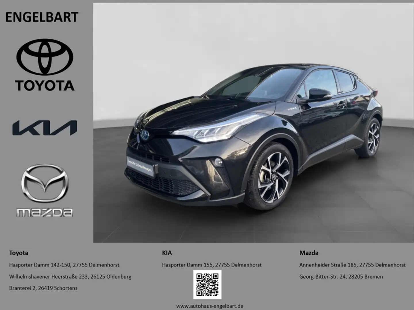 Toyota C-HR 2.0 Hybrid Team D PDC vorne + hinten Noir - 1